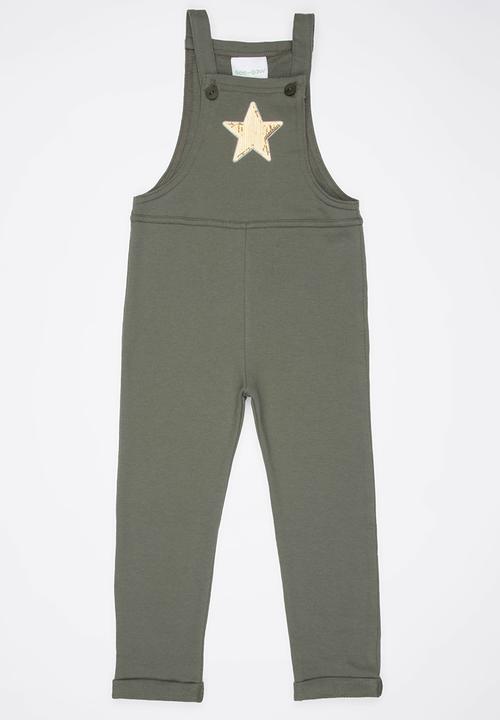 See-Saw - Dungaree Khaki Green