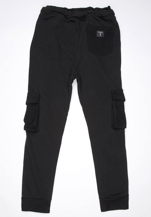 GUESS - Drop Crotch Cargo Pant Black