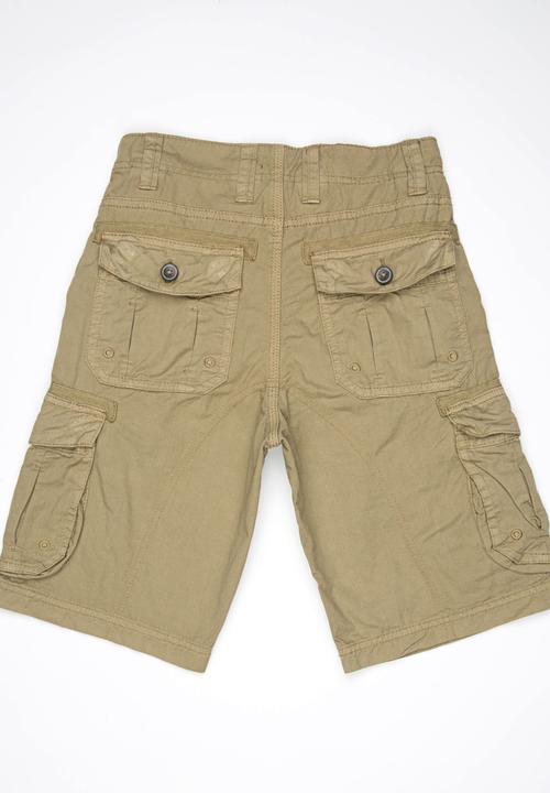 Brave Soul - Cargo Shorts Stone