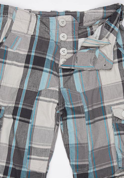 Brave Soul - Check Shorts Blue