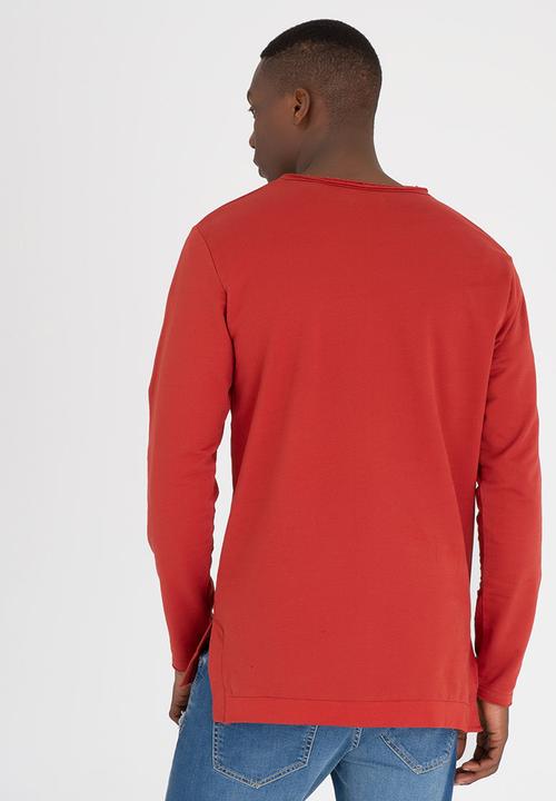 Only & Sons - Gustaf Longline Crew Neck Rust