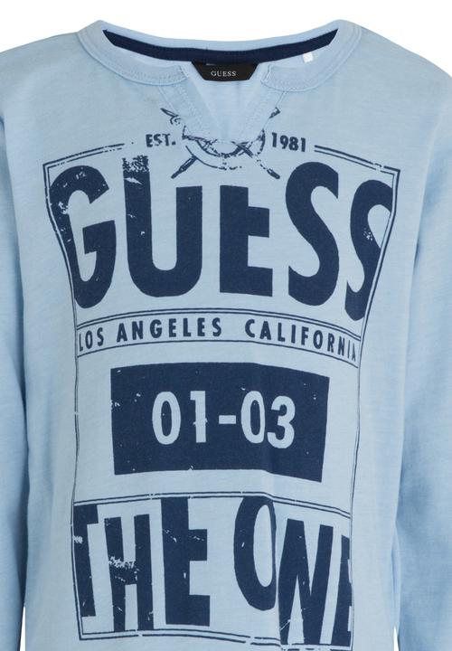 GUESS - L/S The One Tee Pale Blue