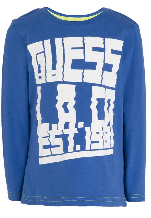 GUESS - L/S Guess Glitch Tee Blue