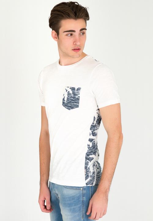 Jack & Jones - Festival Printed Tee White