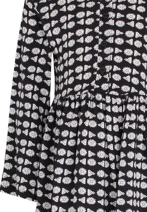 See-Saw - High Waist Dress Black and White