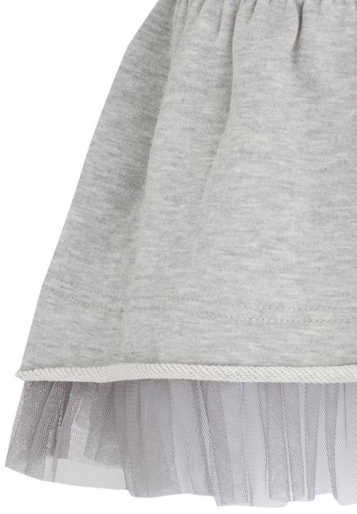 See-Saw - Skirt With Mesh Detail Grey
