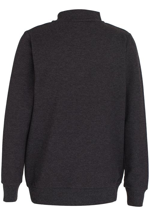 Brave Soul - Zip Through Sweater Charcoal