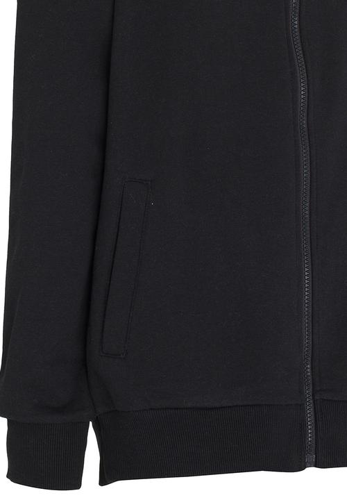 Brave Soul - Zip Through Sweater Black