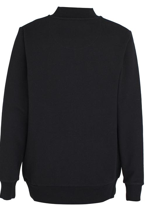 Brave Soul - Zip Through Sweater Black