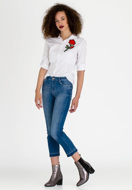 Revenge - Embroidered Shirt White
