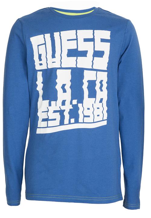 GUESS - L/S Guess Glitch Tee Blue
