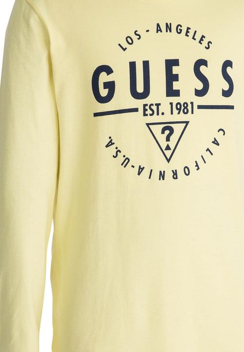 GUESS - L/S Guess Underline Tee Yellow
