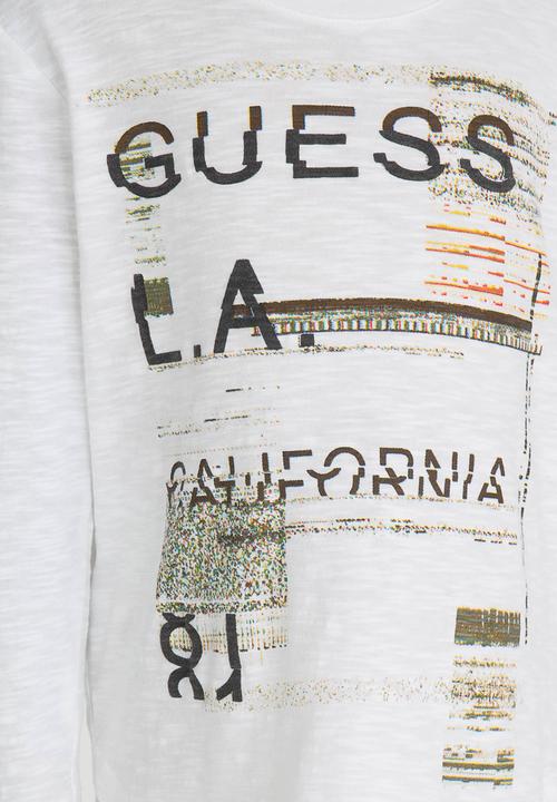 GUESS - L/S Guess Motion Tee White