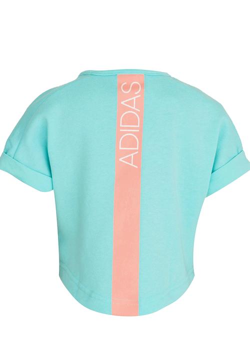 adidas Performance - Disney Frozen Cropped Tee Pale Blue
