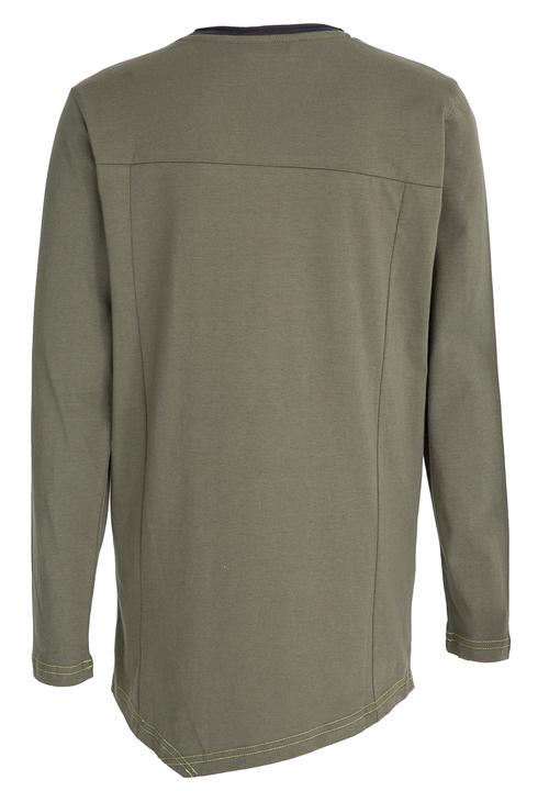 GUESS - L/S Guess Constrast Pocket Tee Khaki Green