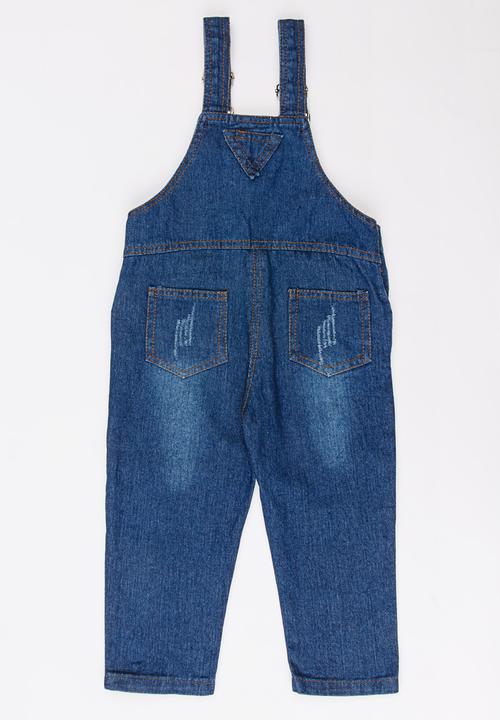 Pop Candy - Girls Dungaree Navy