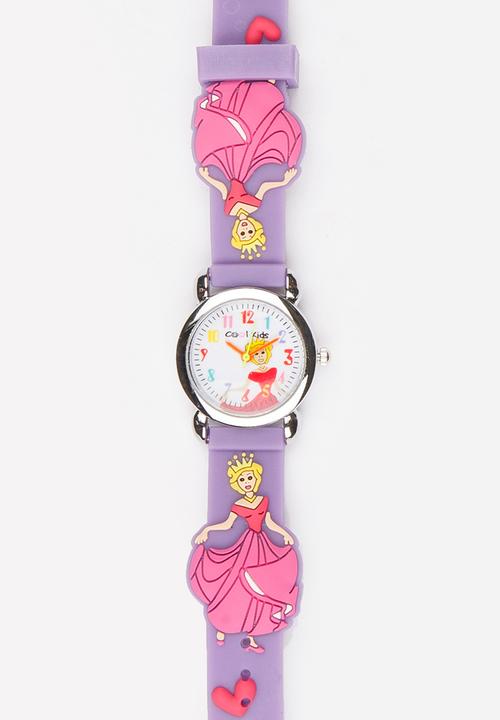 Cool Kids - Girls 3D Queen  Watch Mid Purple