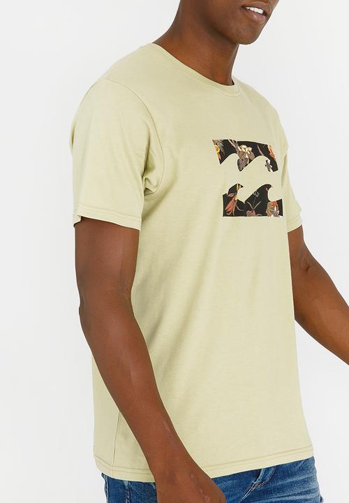 Billabong  - Team Wave Printed Tee Khaki Green