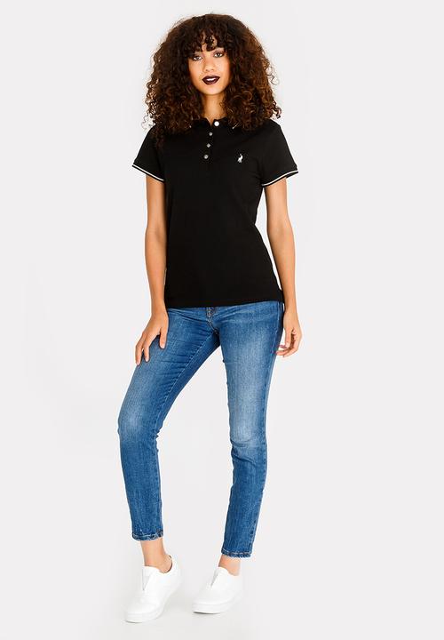 POLO - Charlie Stretch Golfer Black