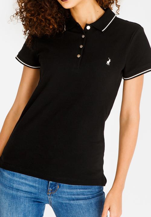 POLO - Charlie Stretch Golfer Black