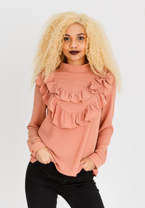 STYLE REPUBLIC - Double Frill Blouse Pale Pink