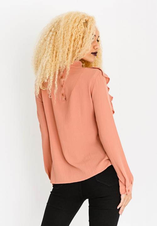 STYLE REPUBLIC - Double Frill Blouse Pale Pink