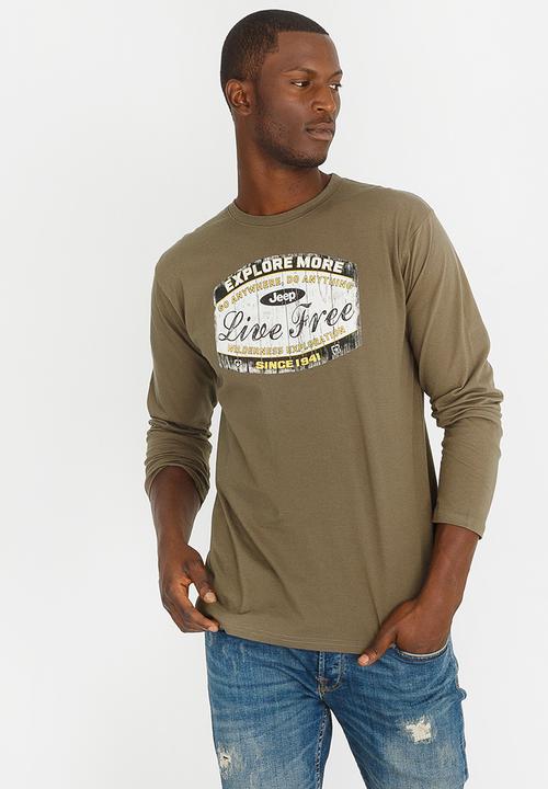 JEEP - Jeep Expedition Printed Tee Khaki Green