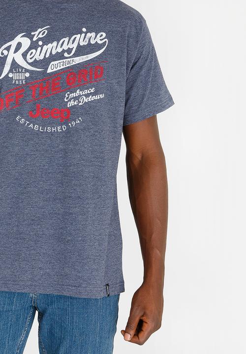 JEEP - Reimagine Printed Tee Blue