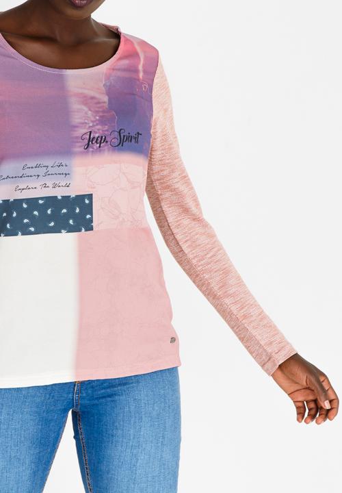 JEEP - Sublime Printed Tee Pale Pink