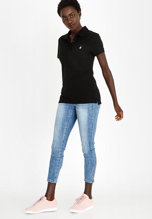 POLO - Margot short sleeve pony golfer - Black