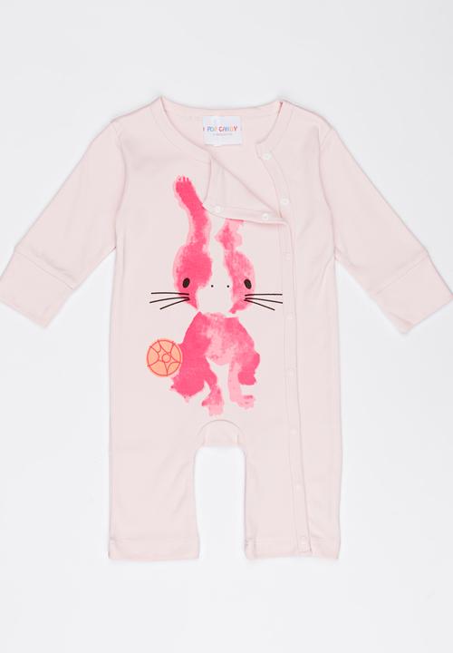 Pop Candy - Printed Bodysuit Pale Pink