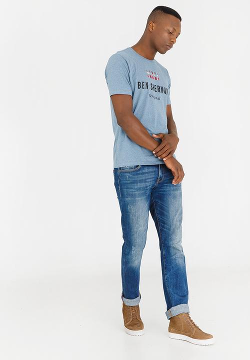 Ben Sherman - Original Cotton Tee Mid Blue
