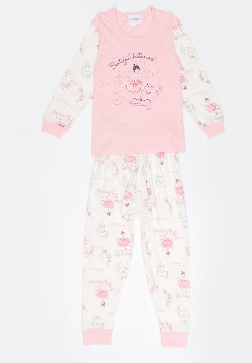 Pop Candy - Printed Pj Set Pale Pink