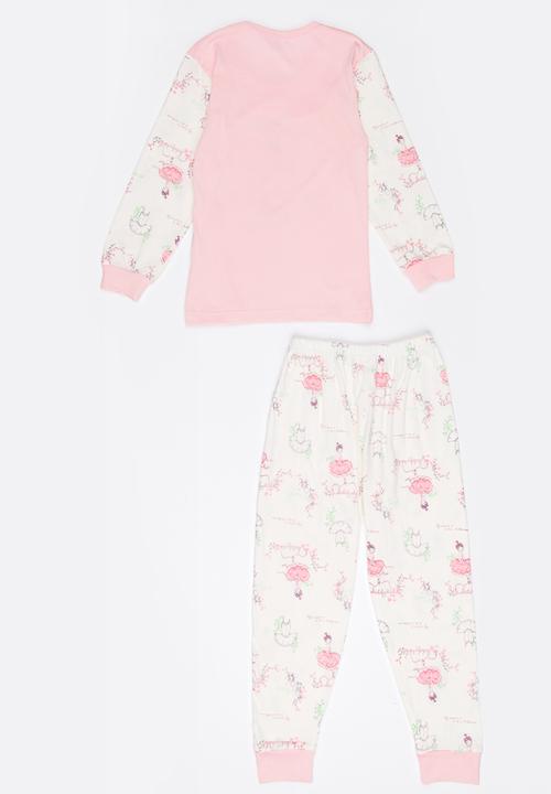 Pop Candy - Printed Pj Set Pale Pink