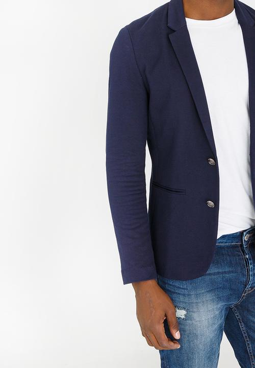 STYLE REPUBLIC - Borris Cotton Blazer Navy