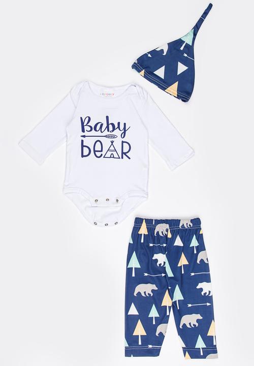 Pop Candy - Printed Bodysuit & Pant Set White
