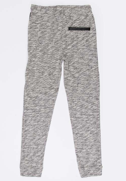MINOTI - Space Dyed Jogger with PU Panels Grey