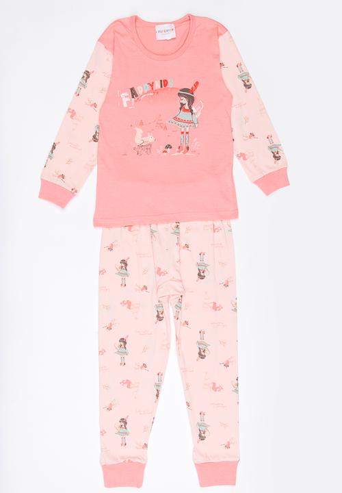 Pop Candy - Printed Pj Set Pale Pink