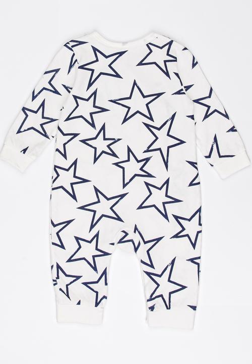 Pop Candy - Printed Sleepsuit White