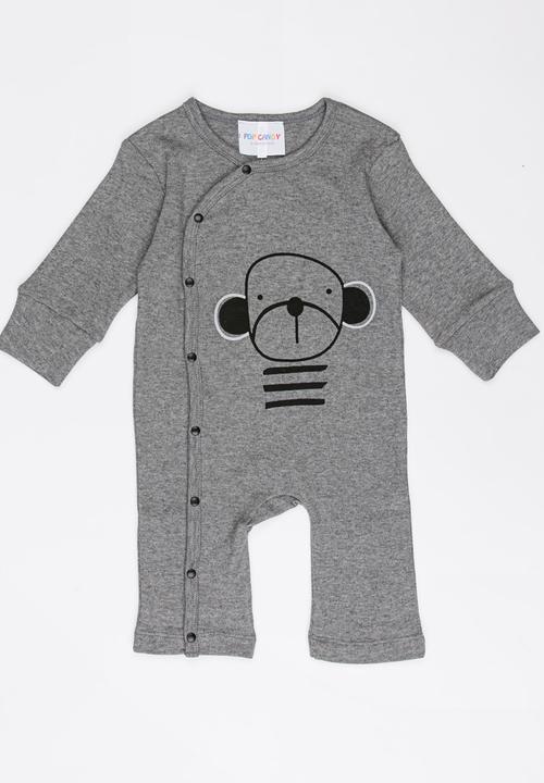 Pop Candy - Printed Bodysuit Grey