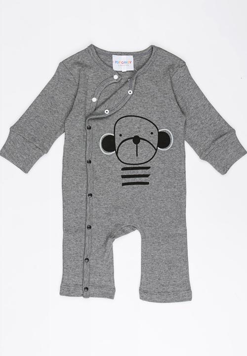 Pop Candy - Printed Bodysuit Grey