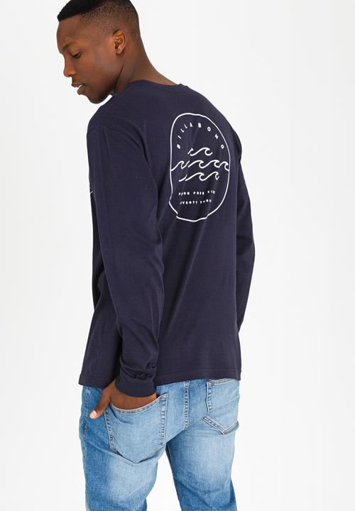 Billabong  - Triple Wave Printed Tee Navy