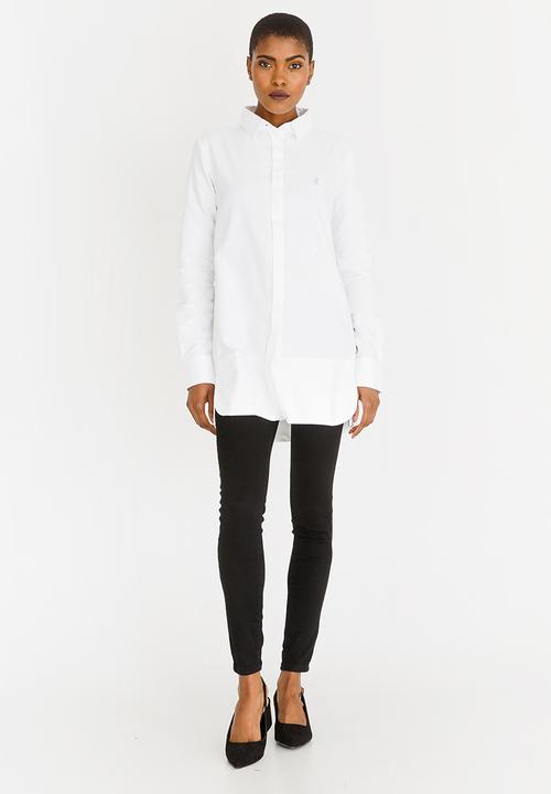 POLO - Longer Length Shirt White