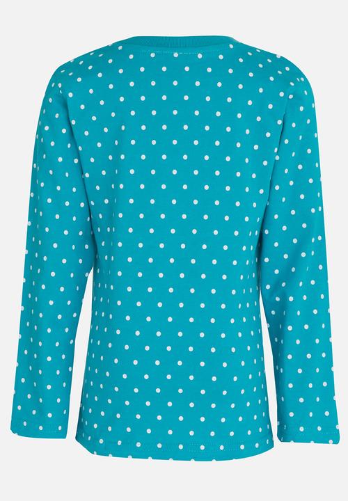 Pop Candy - Long Sleeve Printed Tee Pale Blue