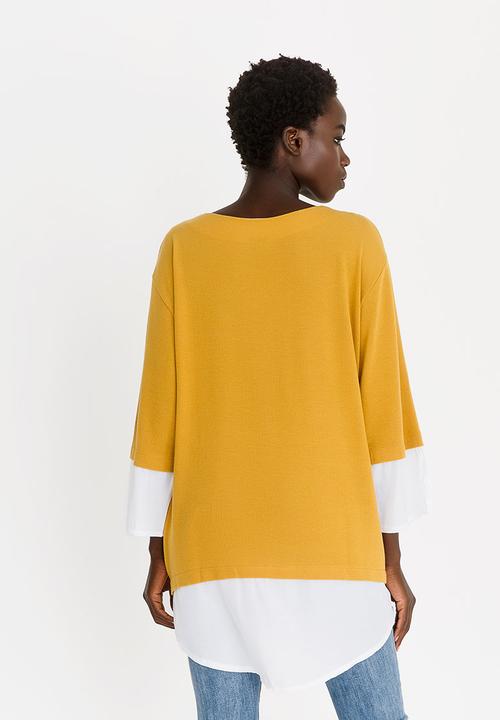 G Couture - Chain Detail Top Yellow