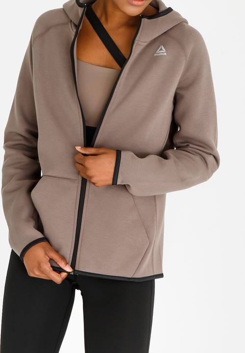 Reebok - Cotton Full Zip Hoodie Taupe