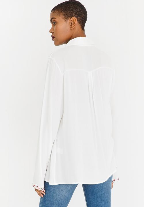 G Couture - Embroidered Shirt White
