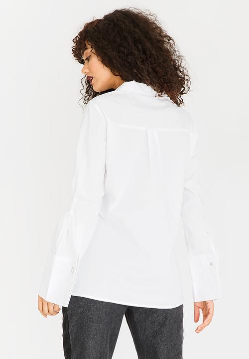 G Couture - Shirt with Press Stud Detail White