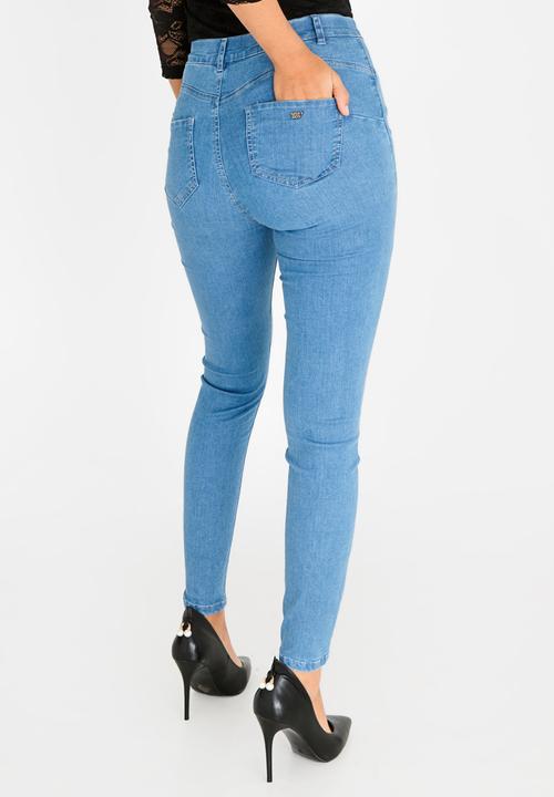 SISSY BOY - Franke High Rise Shaper Jegging Mid Blue