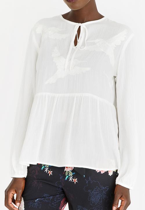 Marique Yssel - Judy Top with Embroidery White